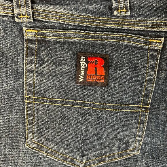 Wrangler Riggs Workwear Jeans Mens Size 40x32 Blue Straight Leg Pants‎ - Picture 4 of 7